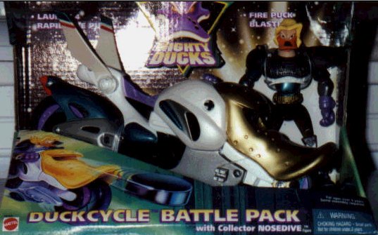 Nosedive (Puck Bomber) - Mighty Ducks - Extreme Battle Ducks - Mattel  Action Figure